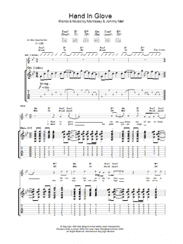 page one of Hand In Glove (Guitar Tab)