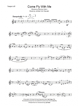 page one of Come Fly With Me (Lead Sheet / Fake Book)