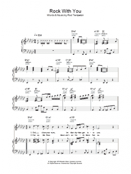 page one of Rock With You (Piano, Vocal & Guitar Chords)