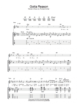 page one of Gotta Reason (Guitar Tab)