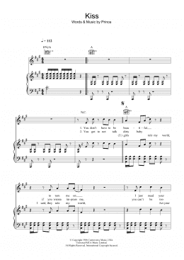 page one of Kiss (Piano, Vocal & Guitar Chords)