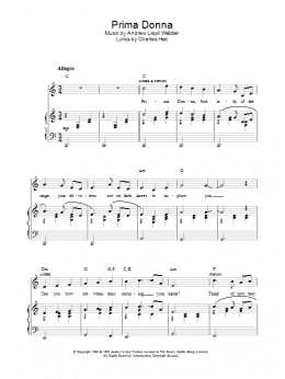 page one of Prima Donna (from The Phantom Of The Opera) (Piano, Vocal & Guitar Chords)