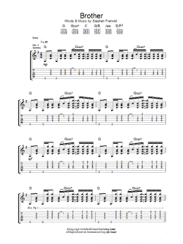 page one of Brother (Guitar Tab)