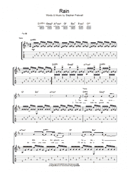 page one of Rain (Guitar Tab)