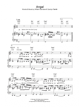 page one of Angel (Piano, Vocal & Guitar Chords)