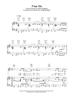 page one of Free Me (Piano, Vocal & Guitar Chords)