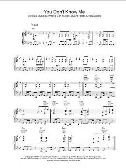 page one of You Don't Know Me (Piano, Vocal & Guitar Chords)