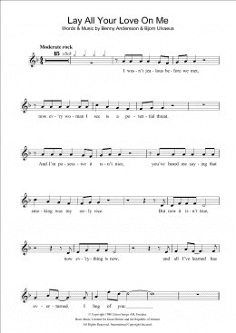 page one of Lay All Your Love On Me (Flute Solo)