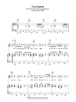 page one of Hurricane (Piano, Vocal & Guitar Chords (Right-Hand Melody))