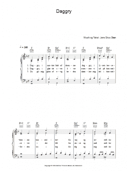 page one of Daggry (Piano, Vocal & Guitar Chords)