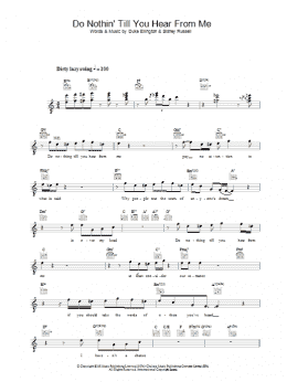 page one of Do Nothin' Till You Hear From Me (Lead Sheet / Fake Book)