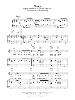 page one of Sway (Quien Sera) (Piano, Vocal & Guitar Chords (Right-Hand Melody))