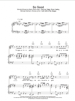 page one of So Good (Piano, Vocal & Guitar Chords)