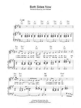 page one of Both Sides Now (Piano, Vocal & Guitar Chords)