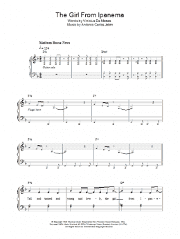 page one of The Girl From Ipanema (Garota De Ipanema) (Easy Piano)