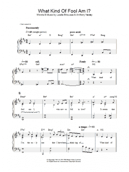 page one of What Kind Of Fool Am I (Piano, Vocal & Guitar Chords)