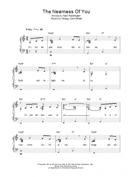 page one of The Nearness Of You (Piano, Vocal & Guitar Chords)