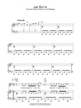 page one of Let 'Em In (Piano, Vocal & Guitar Chords)