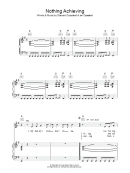 page one of Nothing Achieving (Piano, Vocal & Guitar Chords)