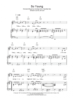 page one of So Young (Piano, Vocal & Guitar Chords)