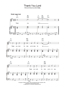 page one of Thank You Lord (Piano, Vocal & Guitar Chords (Right-Hand Melody))