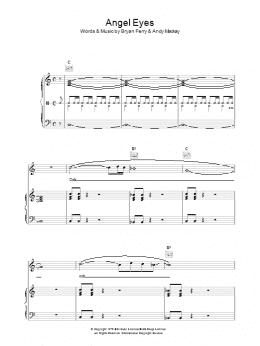 page one of Angel Eyes (Piano, Vocal & Guitar Chords)