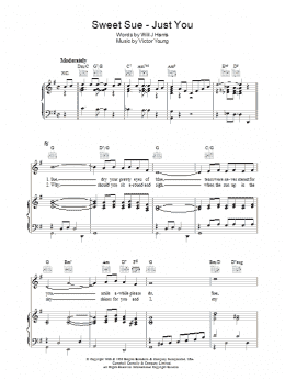 page one of Sweet Sue - Just You (Piano, Vocal & Guitar Chords)