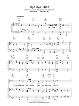 page one of Bye Bye Blues (Piano, Vocal & Guitar Chords)