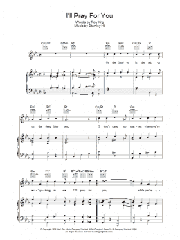 page one of I'll Pray For You (Piano, Vocal & Guitar Chords)