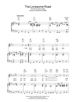 page one of The Lonesome Road (Piano, Vocal & Guitar Chords)