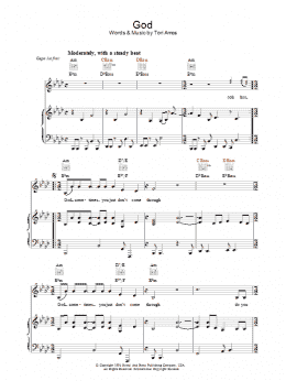 page one of God (Piano, Vocal & Guitar Chords)