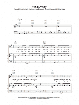 page one of Walk Away (Piano, Vocal & Guitar Chords)