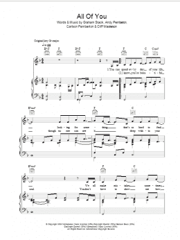 page one of All Of You (Piano, Vocal & Guitar Chords)