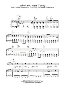 page one of When You Were Young (Piano, Vocal & Guitar Chords)