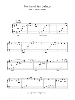 page one of Northumbrian Lullabye (Piano Solo)