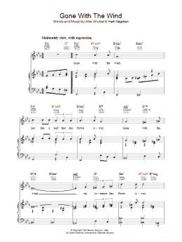 page one of Gone With The Wind (Piano, Vocal & Guitar Chords)