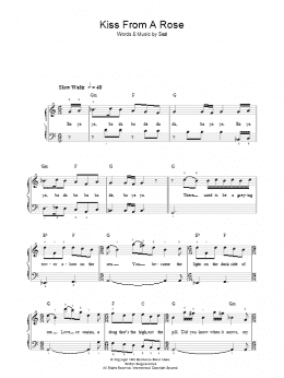 page one of Kiss From A Rose (Easy Piano)