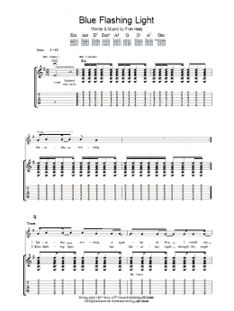 page one of Blue Flashing Light (Guitar Tab)