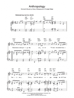 page one of Anthropology (Piano, Vocal & Guitar Chords)