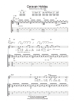 page one of Caravan Holiday (Guitar Tab)