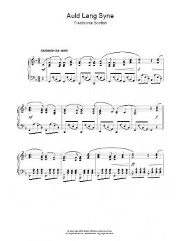 page one of Auld Lang Syne (Piano Solo)