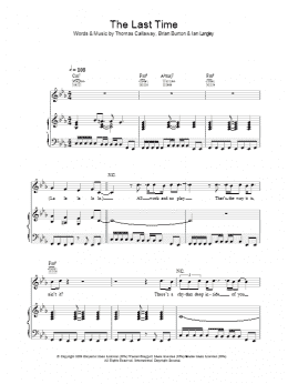 page one of The Last Time (Piano, Vocal & Guitar Chords)