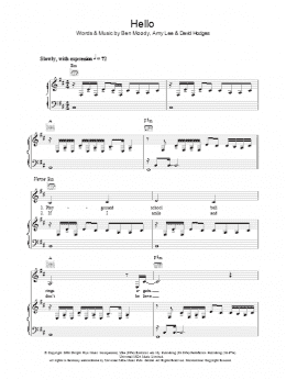 page one of Hello (Piano, Vocal & Guitar Chords)