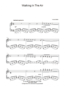 page one of Walking In The Air (theme from The Snowman) (Piano Solo)