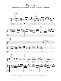 page one of My Love (Piano, Vocal & Guitar Chords)