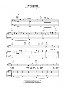 page one of The Dance (Piano, Vocal & Guitar Chords)