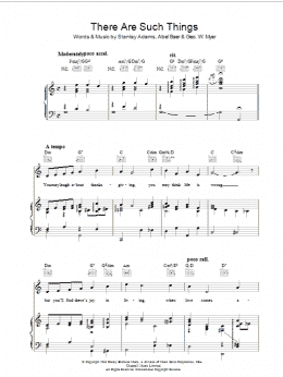 page one of There Are Such Things (Piano, Vocal & Guitar Chords)