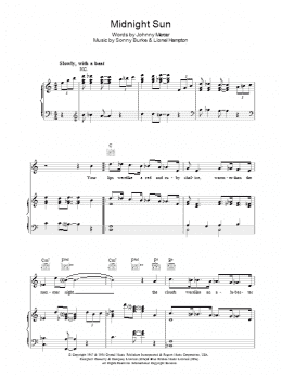 page one of Midnight Sun (Piano, Vocal & Guitar Chords)