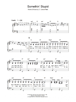 page one of Somethin' Stupid (Piano, Vocal & Guitar Chords)