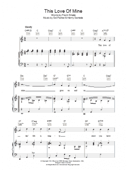 page one of This Love Of Mine (Piano, Vocal & Guitar Chords)